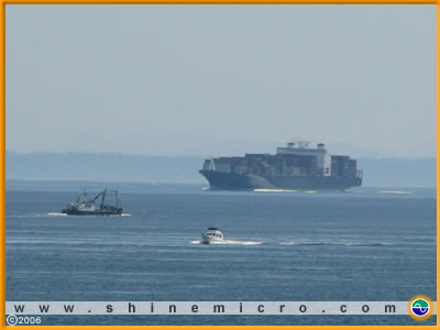 Tanker, Fishing Boat, Motorboat, photo credit S. Bennett
