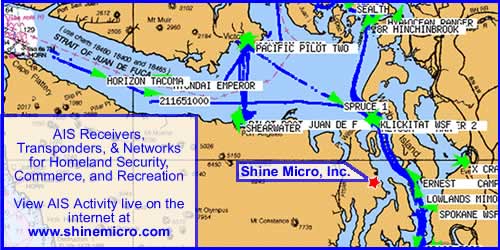 Shine Micro Live AIS Network Map