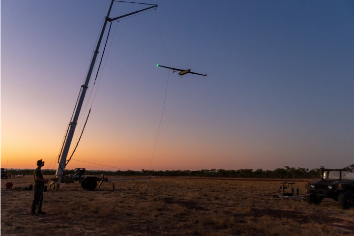 Insitu Pacific wins Aussie Drone Contract
Q-21A Blackjack landing during Exercise Loobye at Nackeroo Airfield, Bradshaw Field Training Area, NT, Australia, Aug. 12, 2021. (U.S. Marine Corps photo by Master Sgt. Sarah Nadeau)
