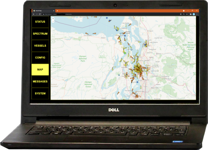 Interactive Map feature of SM1680 on Network Display